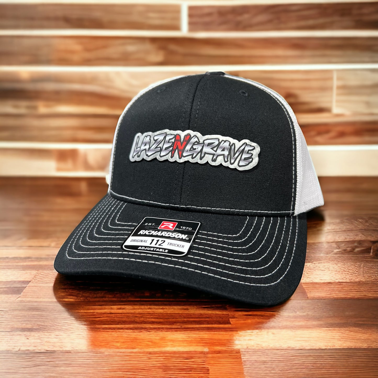 LazeNgrave Black/White Hat