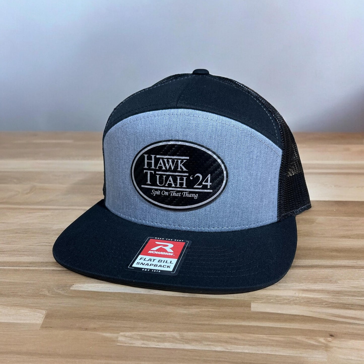 Limited Edition Hawk Tuah Flat Bill with Carbon Fiber Patch